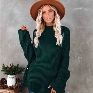 Vici Push My Buttons Sweater NWT